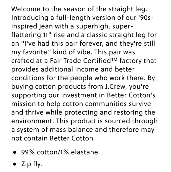 NEW J. Crew High Rise 90s Classic Straight Jean in White - Picture 6 of 8